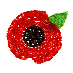 Permai Poppy Brooch