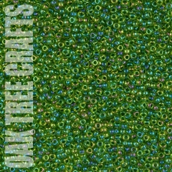 SB11 - Miyuki - Lined AB - Tropical Green (341) - 8gm