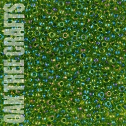 SB08 - Miyuki - Lined AB - Tropical Green (341) - 8gm