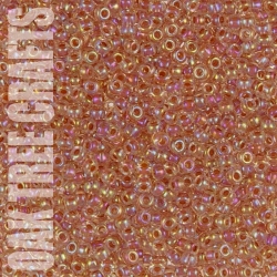SB08 - Miyuki - Lined Crystal AB - Peach (275) - 8gm