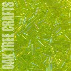 BU06 - Miyuki - Transparent AB - Chartreuse Green (258) - 6.5gm