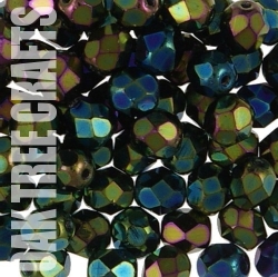 FA06 - Czech - Iris AB - Dark Emerald Green (F088) x 8