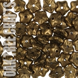 Flower Cap - Small - Metallic - Light Bronze x 24 approx
