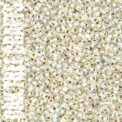 SB11 - Miyuki - Silver-Lined AB - Crystal (1001) - 8gm