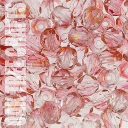 FA06 - Czech - Two-Tone Lustre - Crystal/Pink (F089) x 54