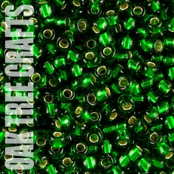 SB06 - Miyuki - Silver-Lined - Green (146S) - 8.5gm