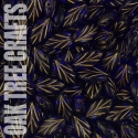 Fancy Leaf - 11mm - Plain - Cobalt Blue/Gold x 15 approx
