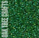 91816 - DE11 - Miyuki - Transparent AB - Leaf Green (DB0152) - 3gm