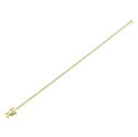96635 - Findings - Stick Pin & Clutch - Head End - Silver Finish - 3in x 1